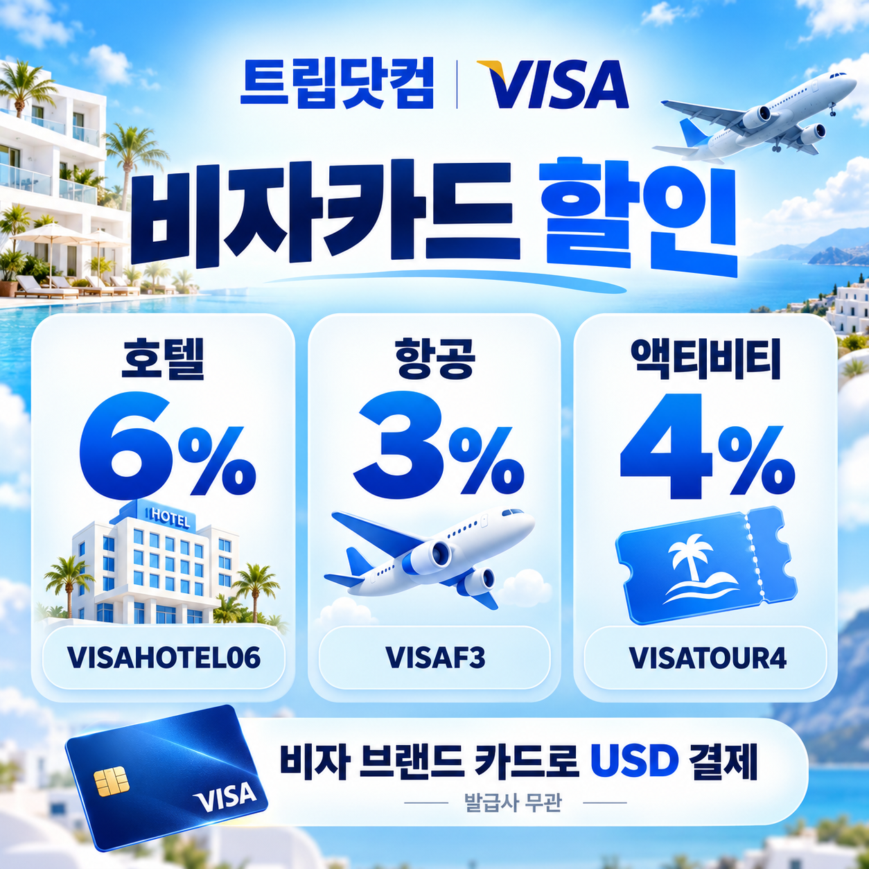트립닷컴 비자카드 할인
